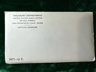 US 1971 UNC  2 coins Set San Francisco/ Denver 10 coins total - Image 1 of 4