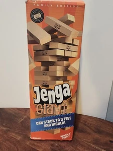 Jenga Giant Genuine Stacking Wood Block Game New In Box - Picture 1 of 5