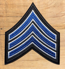 sergeant rank patch 3.5" tall chevron police patch 3 stripe Sergeant stripes