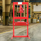 Red 6 Ton Hydraulic Press Industrial Workshop Press Bench Bearing Floor Standing