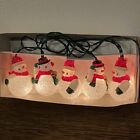 Kurt S Adler 10 Light Set with 5 Melted Plastic Popcorn Snowman String Light Box