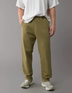 American Eagle AE Cotton Sweatpant XL Festive Olive, Convertible hem,Back Pocket - Picture 1 of 8