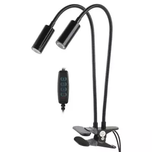 Abrazadera LED Microscopio Iluminador Foco Lateral Ajustable Lámpara Luz de Relleno Lámpara - Imagen 1 de 10
