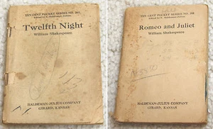Ten Cent Pocket Series Shakespeare 250 243 Romeo Juliet Twelfth Night - Picture 1 of 9