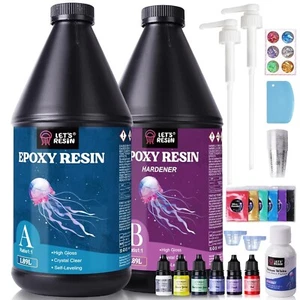 LET'S RESIN 3,78L Pompe in resina epossidica per colata HouseJ - Foto 1 di 7