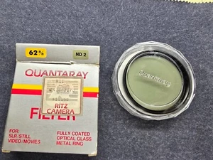 Quantaray 62mm Camera Lens Filters - ND2 Neutral Density - Picture 1 of 9
