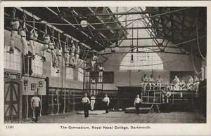 Gymnasium Rope Climbing Royal Naval College Dartmouth Devon UK postcard G823 - Picture 1 of 2