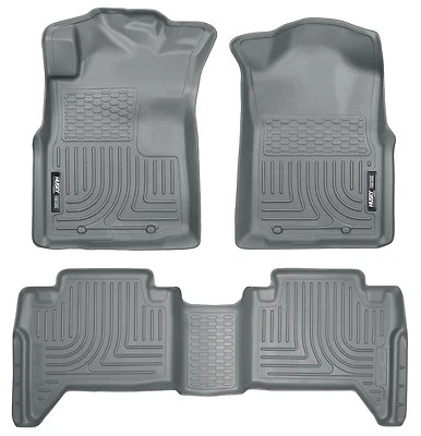 Alfombrillas grises Husky Liners WeatherBeater - Toyota Tacoma 2005-2015 doble cabina Foto 1 de 4