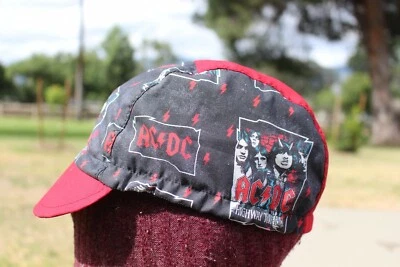 TAMPA DE CICLISMO AC DC TNT TNT BANDA 100% FEITA À MÃO NOS EUA TECIDO CATTON L M S - Imagem 1 de 4