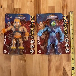 Figuras de acción Masters of the Universe MotU Flextreme He-Man & Skeletor Mattel - Imagen 1 de 5