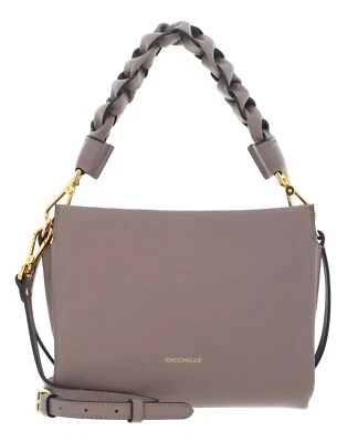 COCCINELLE Crossbody Double Grainy Leather Warm Taupe / Rosette - Immagine 1 di 4