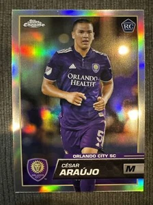 2023 Topps Chrome MLS Refractors #66 Cesar Araujo - Picture 1 of 2