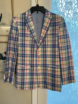 Young Man's Size 20 Izod Spring/Summer Plaid Blazer - Image 1 of 4