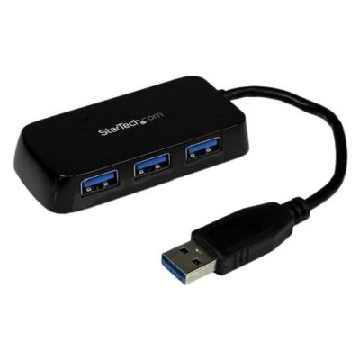 Startech.Com Hub USB 3.0 Black 4 porte ST4300MINU3B - Immagine 1 di 4
