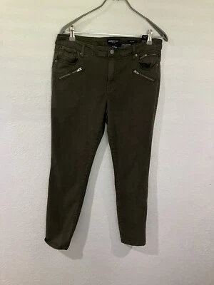 Pantalones para mujer Kenneth Cole talla 14 verdes Jess ajustados trabajo informal oficina F4” Foto 1 de 4