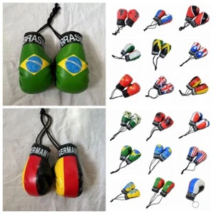 1 Paar Mini Boxhandschuhe Auto Anhänger einfarbig Miniatur Boxhandschuhe; - Bild 1 von 31