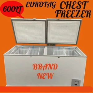 🥶EUROTAG 600LT COMMERCIAL WITH LOCKS CHEST FREEZER Brand New 1 Years Warranty - Picture 1 of 10