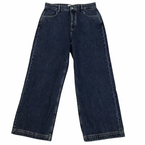 Jeans donna Quiksilver Hopeful Land taglia 29 colore blu gamba larga vita alta nuovi con etichette - Foto 1 di 16