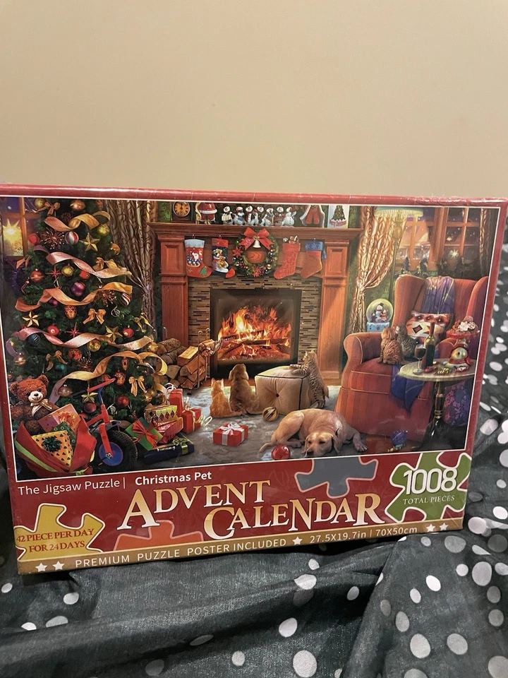 CALENDARIO DE ADVIENTO NAVIDAD Rompecabezas - Nuevo En Caja 1008 Piezas Foto 1 de 1