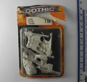 ELDAR ECLIPSE CRUISER Metal Battlefleet Gothic BFG Ship Blister Pack 1990s G1E - Picture 1 of 3