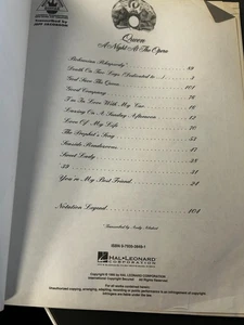 Queen, A Night At The Opera, Guitar Recorded Versions, Songbook, 1995 - Picture 1 of 4