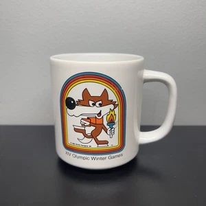 1984 Olympic Winter Games Coffee Cup VUCKO THE WOLF MASCOT Sarajevo '84 XIV Mug - Picture 1 of 7