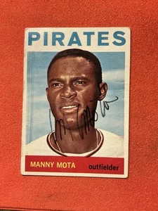 MANNY MOTA๐ฅ1964 Tops Baseball Card Autographed.๐ฅ๐ฅ๐ฅ๐ฅ๐ฅ๐ฅ๐ฅ๐ฅ๐ฅ๐ฅ - Picture 1 of 2