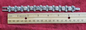Ten Commandments Bracelet Stainless Steel 18k yg Carl Scarlata - Picture 1 of 5