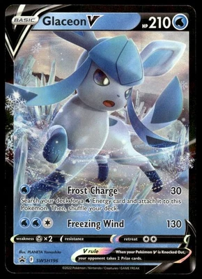 Pokemon TCG SWSH: Sword & Shield Promo Cards #SWSH196 Glaceon V NM - Image 1 of 2
