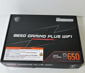 MSI B650 Gaming Plus WiFi Motherboard AMD B650 Socket AM5 ATX - Picture 1 of 8