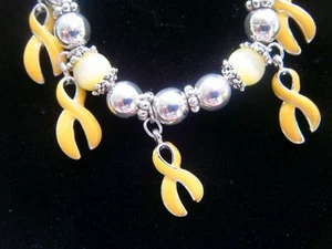 Yellow Ribbon Stretch Bracelet-Bring US Military Soldiers Home Safe & Sound - Picture 1 of 2