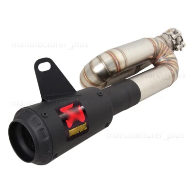 Tubo silenciador negro puntas de escape para Triumph Street Triple 765 RS S R 2017-2023 Foto 1 de 4