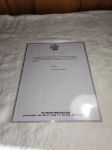 Vintage Donald Trump die Trump Organisation Fotoanfrage Firma Briefkopf - Bild 1 von 10