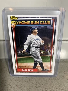 Topps Throwback Thursday Set 25 - 50 Home Run Club Babe Ruth - Imagen 1 de 2