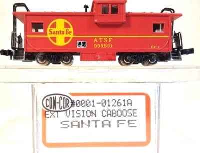 N Con Cor 01-01261A Extended Vision Caboose Santa Fe #999821 - Image 1 of 3