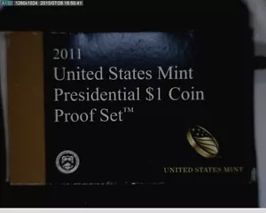 Monedas de prueba presidencial 2011-S con caja y certificado de autenticidad 1 USD - Imagen 1 de 3