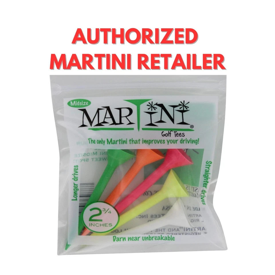 2 3/4» новый подлинный Martini обычный гольф тройники .....Много цветов... сделано в США - Изображение 1 из 1