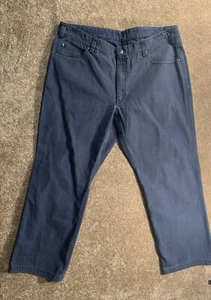 Duluth Trading Work Pants - 44x32 - 100% Cotton Blue - Picture 1 of 8