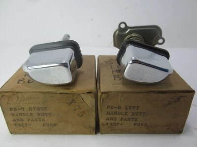 Kit de reparación de botones de manija de puerta Ford Ranchero 57 par PB7 PB8 Foto 1 de 4