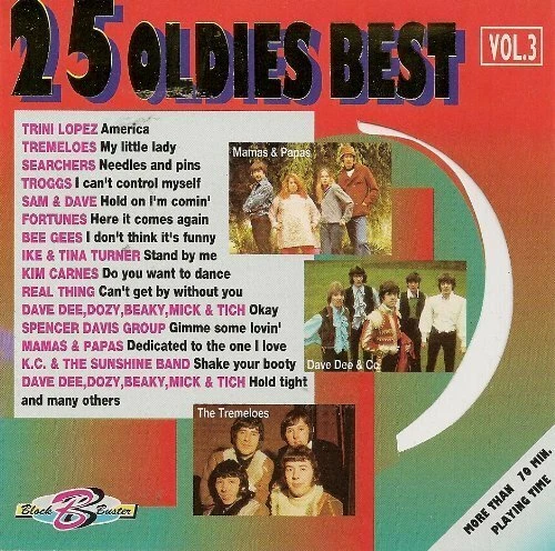 25 Oldies Best 3 Dave Dee, Troggs, Sam/Dave, Real Thing, Bee Gees..  [CD] - Bild 1 von 1