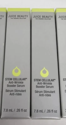 Juice Beauty STEM CELLULAR Anti-Wrinkle Booster Serum .26oz - New Lot Of 6 - Image 1 of 4