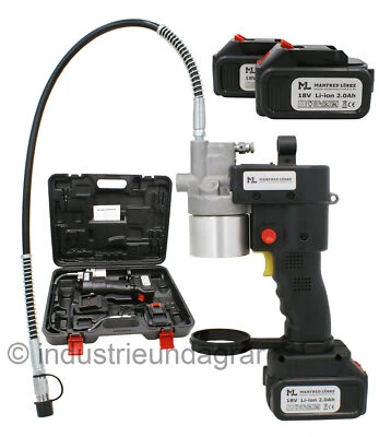 ML Akku Fettpresse 18 V 500 g SR Schraubkartusche Hand Presse 2Akku 2,0Ah Li-Ion