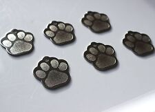 PET TAGS PAW (1 INCH) ID STAINLESS STEEL 2 SIDE DIAMOND ENGRAVE DOG CAT NAME TAG