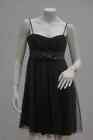 Vintage Y2k Black Babydoll Chiffon Mini Dress Goth Prom Retro Little black Dress