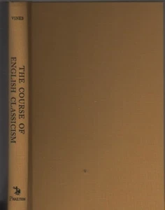 Course of English Classicism: From the Tudor to the Victorian Age- Sherard Vines - Bild 1 von 1