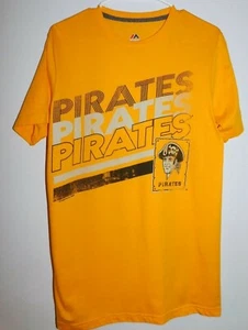 Camiseta mediana de los Piratas de Pittsburgh para hombre, amarilla MAJESTUOSA - Imagen 1 de 1
