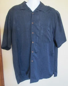 Havana Jack's Cafe Hawaiian Shirt Men's XL Rayon Blend Short Sleeve Blue ~ NICE - Picture 1 of 3