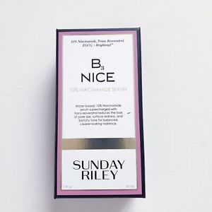 Sunday Riley B3 Nice 10% Niacinamide Serum 30ml Full Size Brand New In Box
