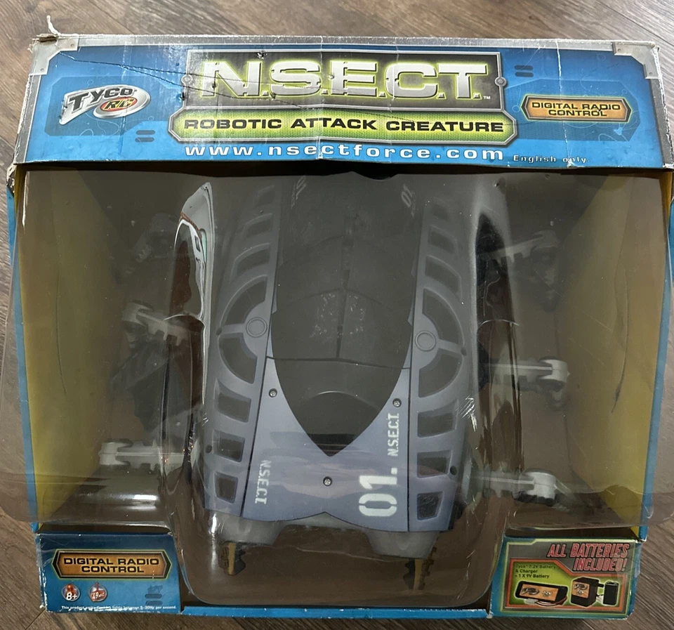 Tyco RC N.S.E.C.T. Force Robotic Attack Creature Mattel Bug Vintage New In Box! - Image 1 of 4