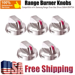 5pcs Replacement Knobs for Samsung Range Oven DG64-00473A Gas Stove DG68-00101B - Picture 1 of 12